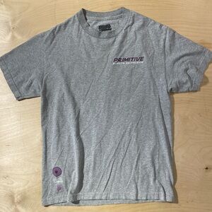Primitive Naruto Shippuden Heather Gray Short Sleeve Tee Medium (OV)